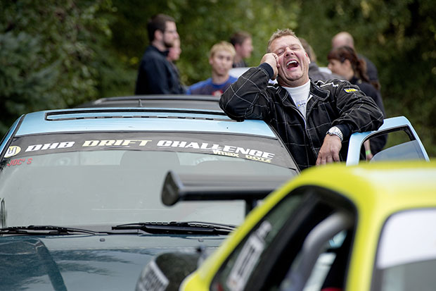 Foto: Henrik Bo Der driftes på køreteknisk anlæg i Hobro