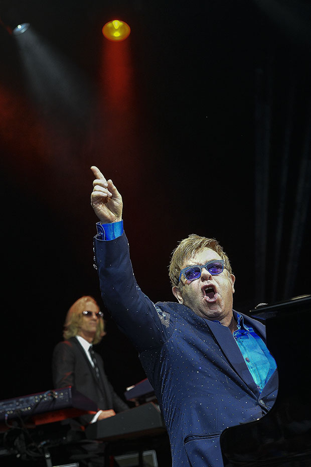 Elton John i Skovdalen i Aalborg. © Foto: Henrik Bo