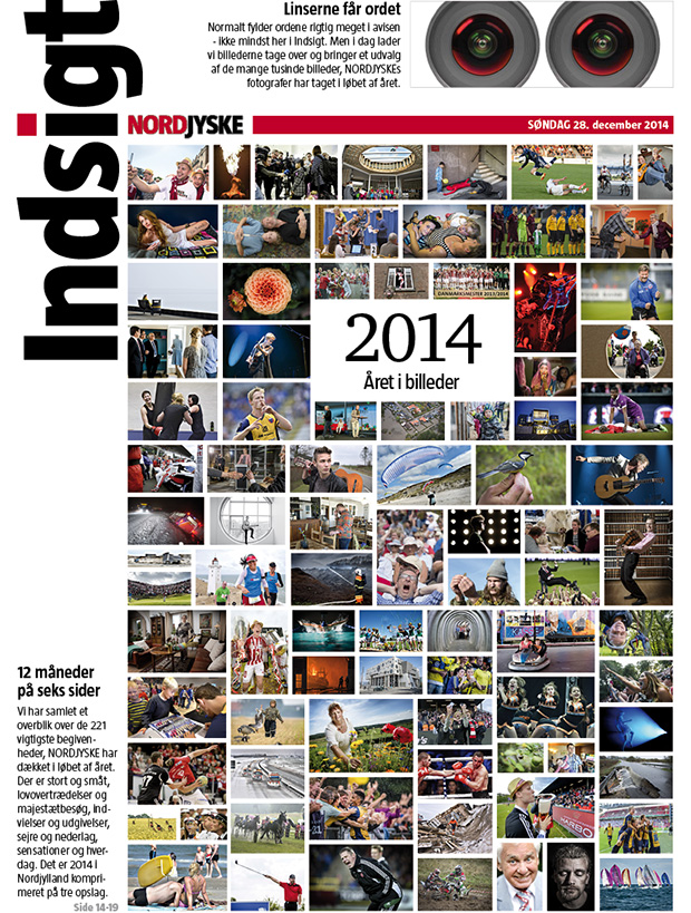 © NORDJYSKE Medier. Indsigts sektionen den 28. december 2014 med året der gik i billeder i 2014,